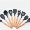 9 Pcs Silicone Spatula Heat-Resistant Soup Spoon